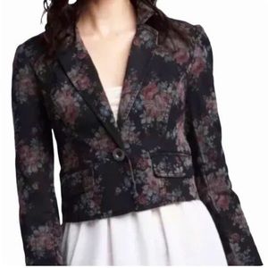 Free People Floral Cropped Jacket